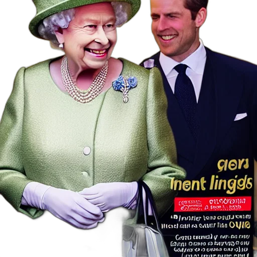 crown, queen, england, grinning transparent PNG cut-out