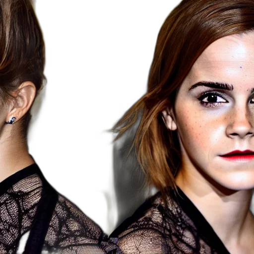 photorealistic, cartoon, emma, watson transparent PNG cut-out
