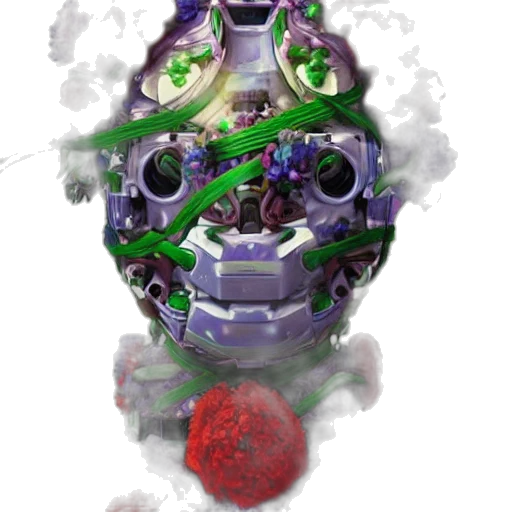 robot, mask, crown, jewelry transparent PNG cut-out