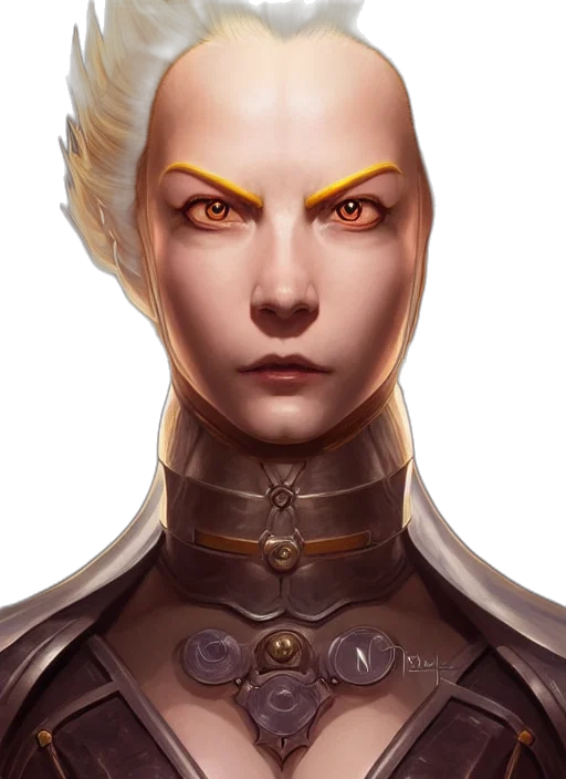 face, robot, staff, fantasy art transparent PNG cut-out