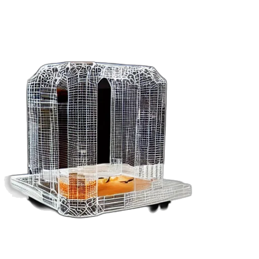 building, food, 3d render, machine transparent PNG cut-out