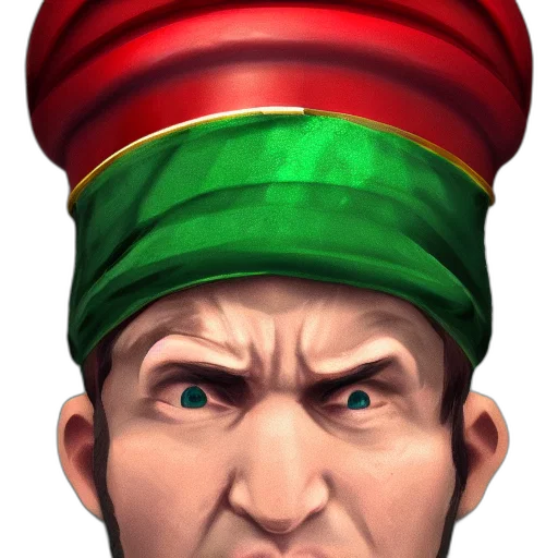 face, hat, crown, staff transparent PNG cut-out