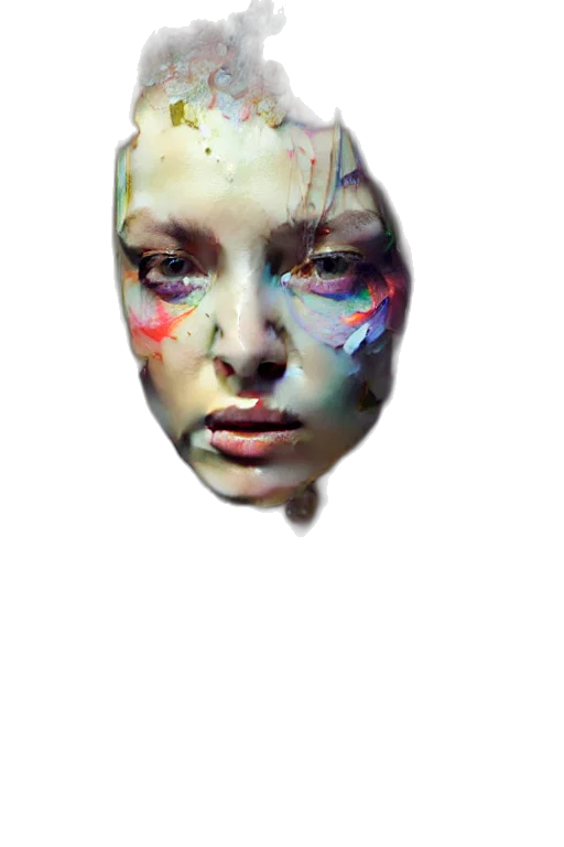 face, mask, robot, creature transparent PNG cut-out