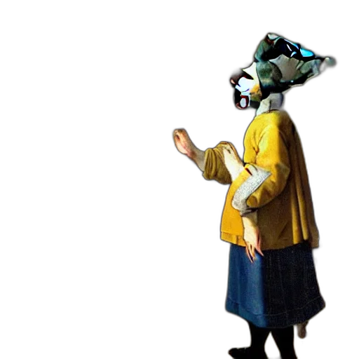mask, robot, jacket, staff transparent PNG cut-out