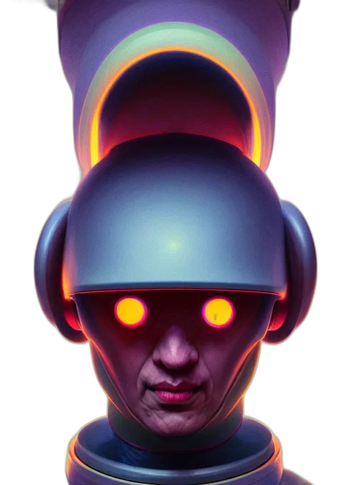robot, face, mask, hat transparent PNG cut-out