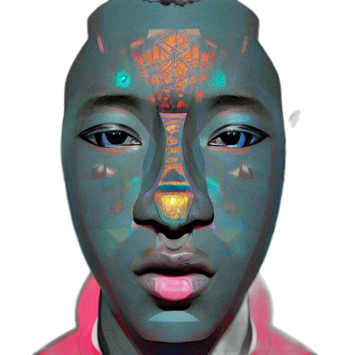 face, mask, robot, crown transparent PNG cut-out