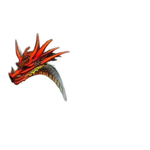 dragon, weapon, staff, creature transparent PNG cut-out