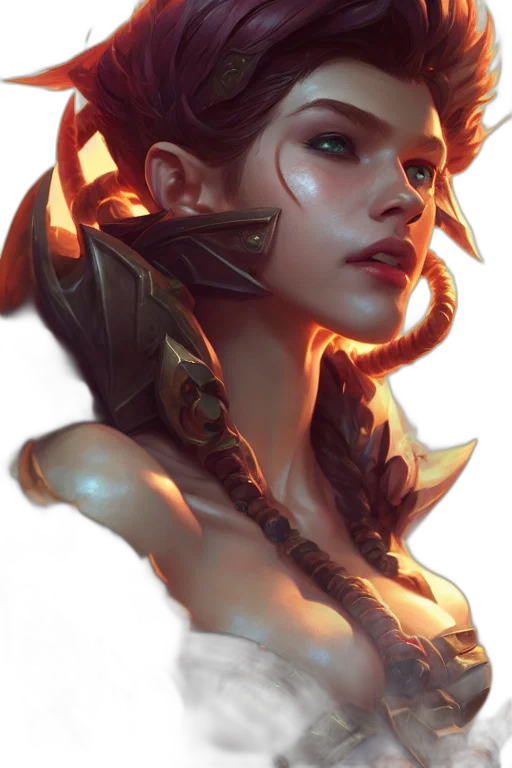 face, crown, dragon, staff transparent PNG cut-out