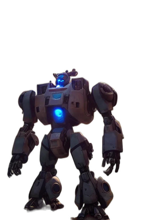 robot, weapon, creature, staff transparent PNG cut-out