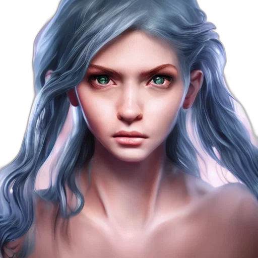 face, hair, dragon, fantasy art transparent PNG cut-out