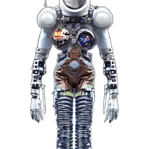 robot, jacket, concept art, 3d render transparent PNG cut-out