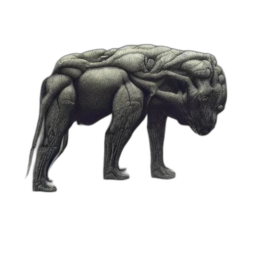 creature, animal, dragon, hair transparent PNG cut-out