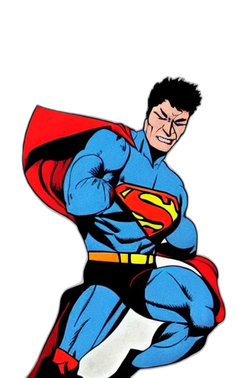 comic book art, cartoon, concept art, superhero transparent PNG cut-out