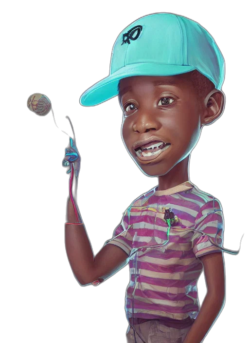 hat, staff, face, weapon transparent PNG cut-out