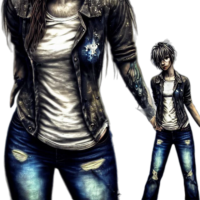 jacket, concept art, comic book art, fantasy art transparent PNG cut-out