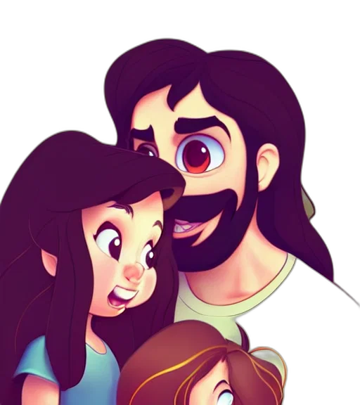 hair, face, cartoon, comic book art transparent PNG cut-out