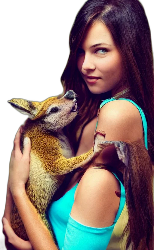 animal, creature, photorealistic, fantasy art transparent PNG cut-out