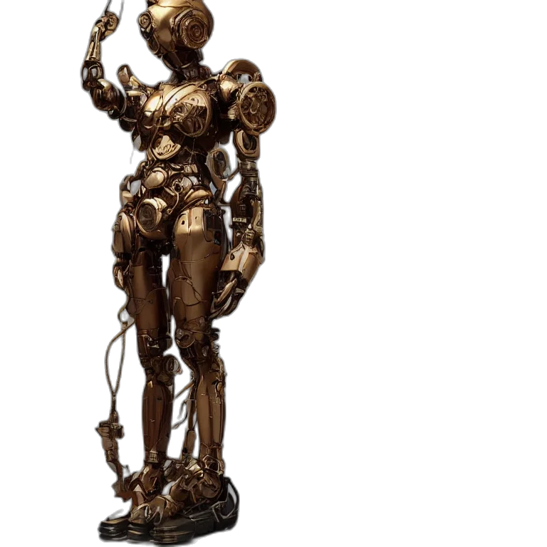 robot, staff, weapon, concept art transparent PNG cut-out