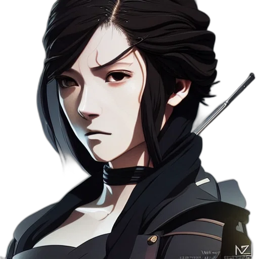 staff, face, jacket, weapon transparent PNG cut-out