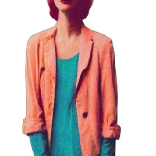 jacket, dress, staff, face transparent PNG cut-out