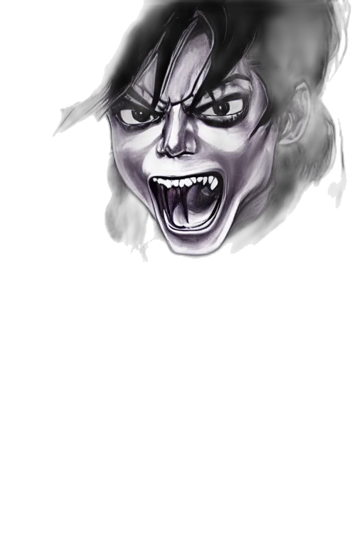 face, mask, creature, photorealistic transparent PNG cut-out