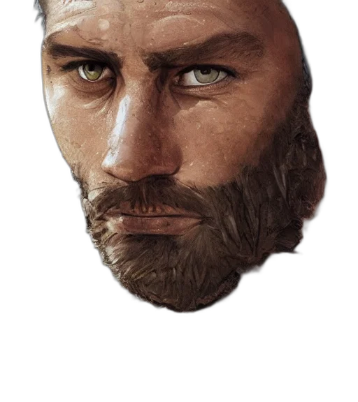 face, mask, hat, hair transparent PNG cut-out
