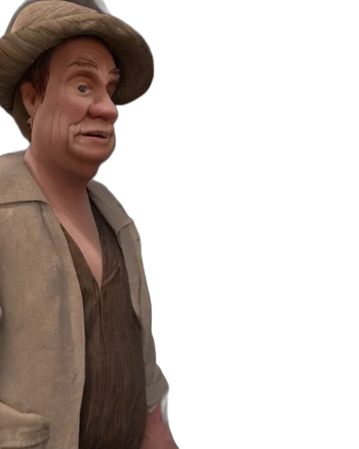 hat, face, jacket, creature transparent PNG cut-out