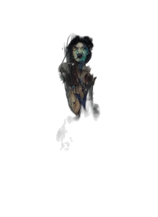 mask, creature, staff, face transparent PNG cut-out