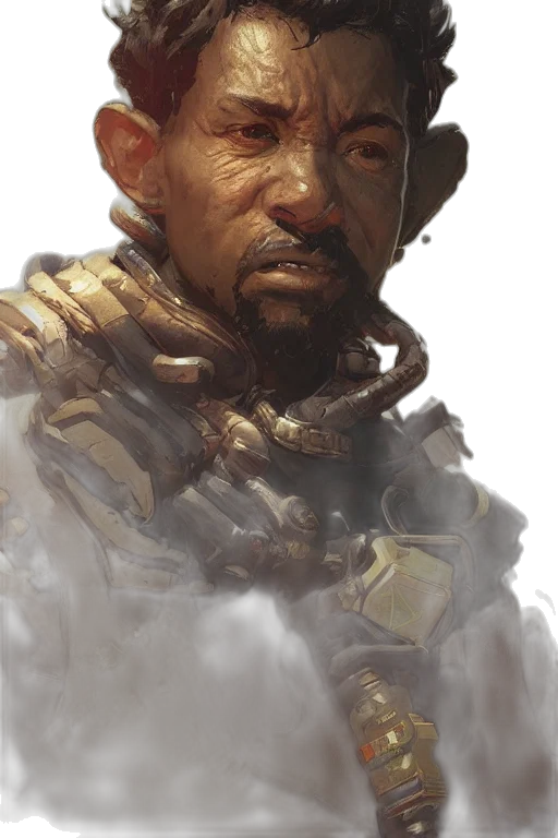 face, weapon, staff, concept art transparent PNG cut-out