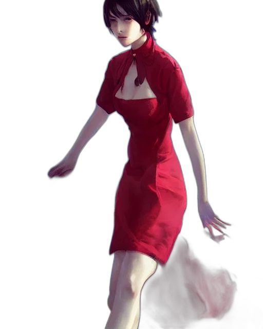 dress, staff, creature, face transparent PNG cut-out