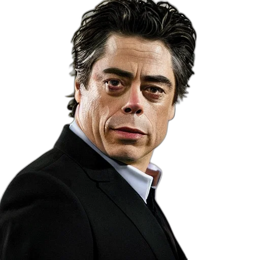 face, staff, photorealistic, benicio transparent PNG cut-out