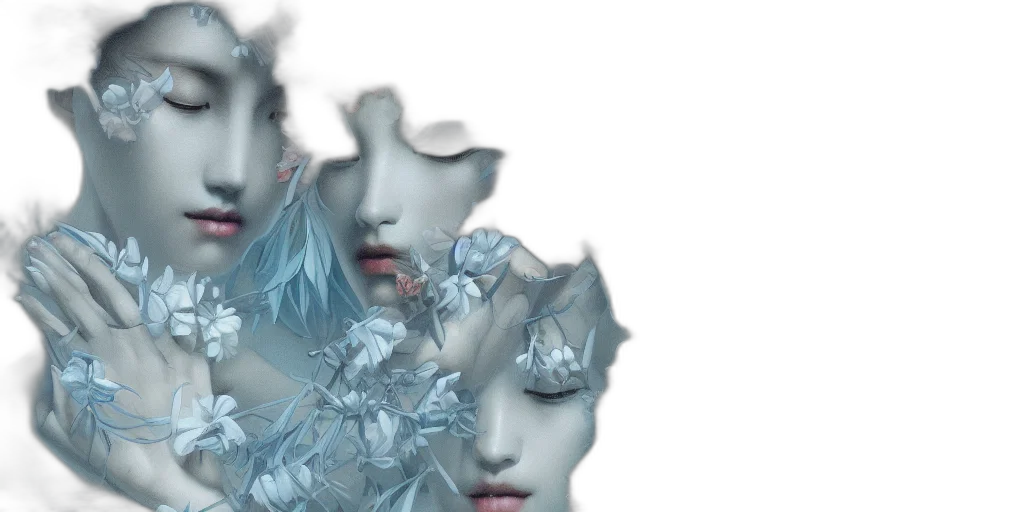 mask, face, crown, 3d render transparent PNG cut-out