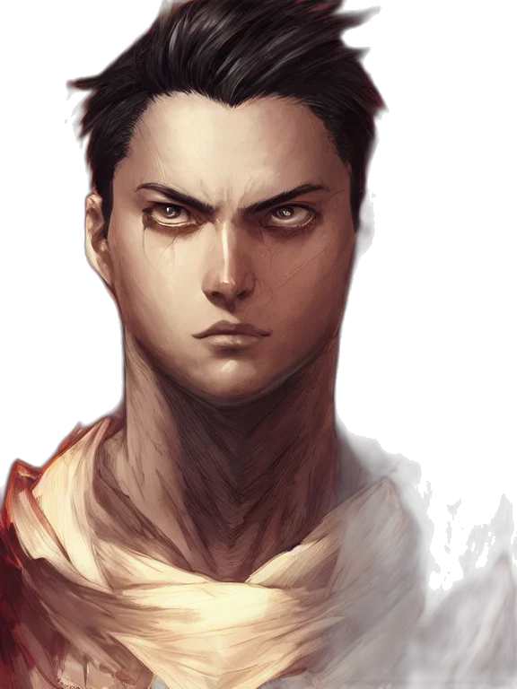 face, mask, fantasy art, comic book art transparent PNG cut-out