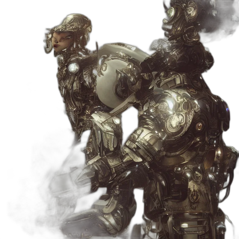 robot, weapon, sword, concept art transparent PNG cut-out