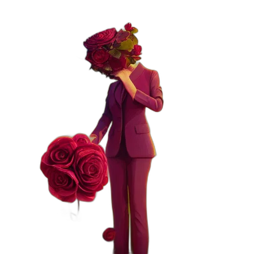 crown, flower, staff, hat transparent PNG cut-out