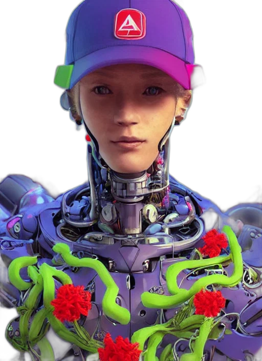 robot, face, cyberpunk, concept art transparent PNG cut-out