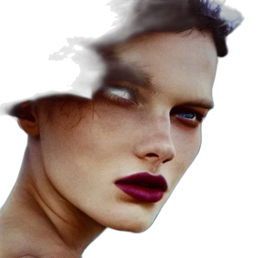 face, mask, hair, creature transparent PNG cut-out