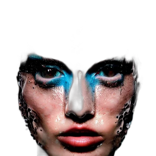 face, mask, robot, creature transparent PNG cut-out