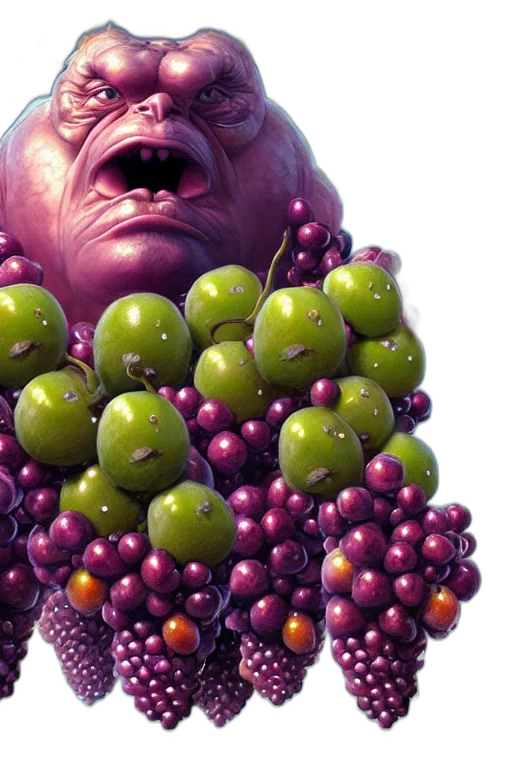 creature, food, face, crown transparent PNG cut-out