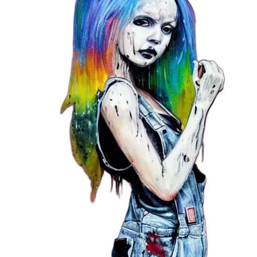 hair, watercolor, comic book art, cartoon transparent PNG cut-out
