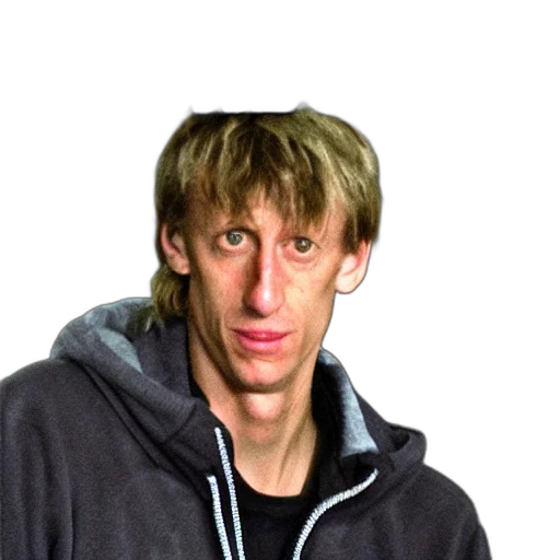 face, jacket, staff, creature transparent PNG cut-out