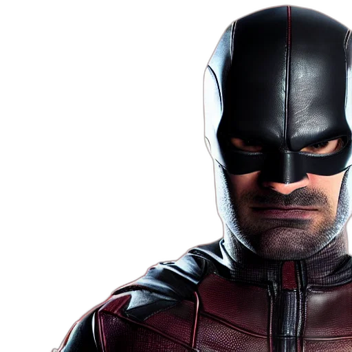 comic book art, 3d render, concept art, daredevil transparent PNG cut-out