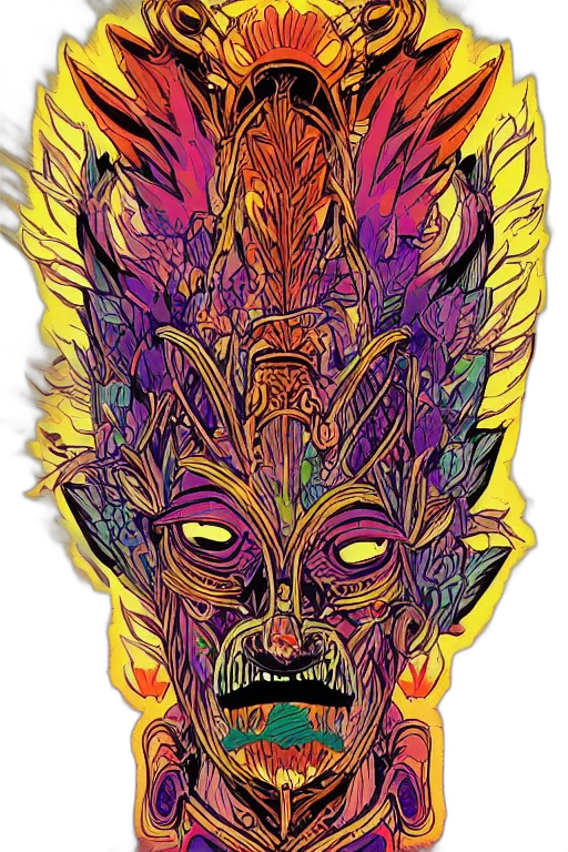 mask, face, creature, dragon transparent PNG cut-out
