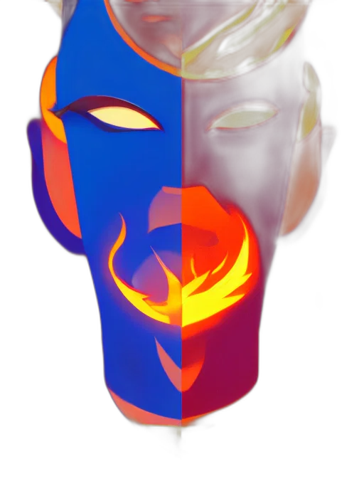 mask, face, crown, robot transparent PNG cut-out