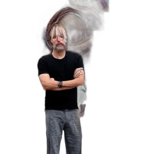 mask, staff, hair, creature transparent PNG cut-out