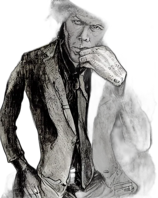 jacket, face, staff, mask transparent PNG cut-out