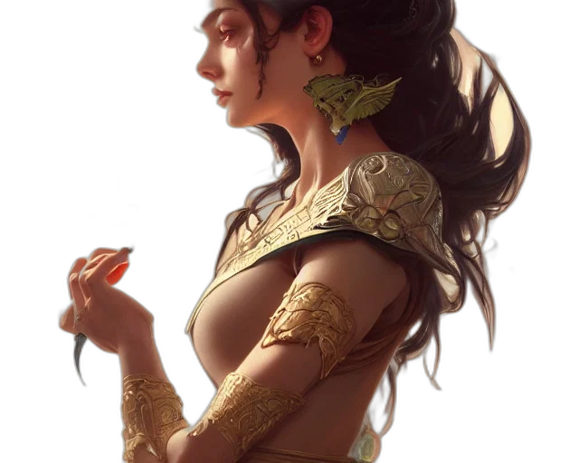 dress, jewelry, dragon, crown transparent PNG cut-out
