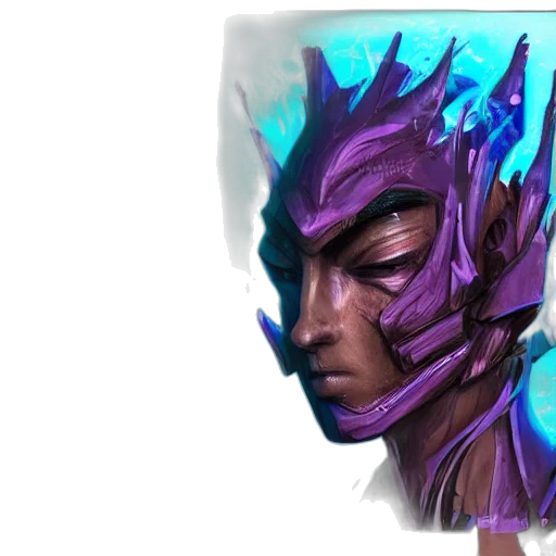 mask, face, concept art, fantasy art transparent PNG cut-out