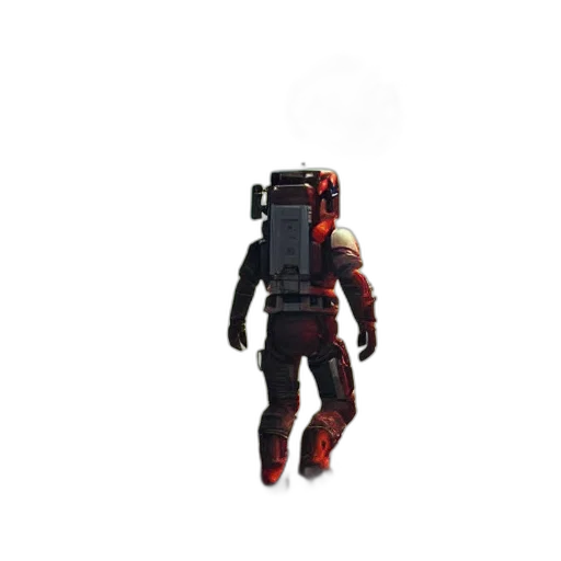robot, creature, jacket, weapon transparent PNG cut-out