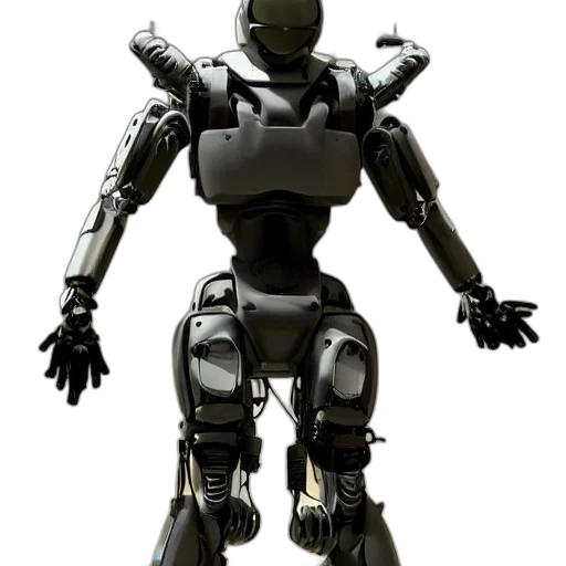 robot, animal, weapon, 3d render transparent PNG cut-out